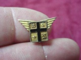 104 Beautiful LGB Balfour Made Unknown BL Wing Lapel Pin . Interesting vintage lapel pin. The