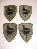 ddb 1 4 Regulation US ARMY Intelligence Command Subdued Uniform SSI Patches 4 Regulation issue, US