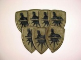 ddb Dealer Lot of 7 Regulation US ARMY Intelligence Command Subdued Uniform SSI Patches Dealer lot
