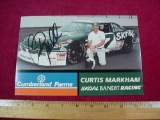Hand Signed Photo of NASCAR Driver Curtis Markham Skoal Bandit #7 . Nice hand signed promotional