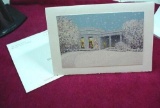 2006 George & Laura Bush White House Christmas Card and Envelope . Envelope and White House