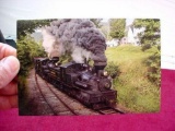 West Virginia Cass Scenic Railroad Shay Locomotives #4 & 5 Postcard . Attractive full color postcard