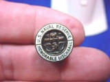 WWII US Naval Reserve Honorable Discharge Bronze Enamel Lapel Pin Original WWII era US Naval Reserve