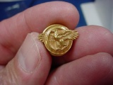 WWII US Army Gold Honorable Discharge Ruptured Duck Lapel Pin WWII era US Army Honorable Discharge