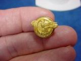 WWII US Army Gold Honorable Discharge Ruptured Duck Lapel Pin HDP12 WWII era US Army Honorable