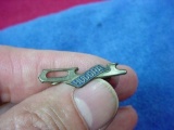 Rare 1930s era German HUDORA Ice Skate Advertising Lapel Pin Vintage German HUDORA ice skate lapel