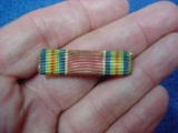 US WWII World War II Victory Medal Ribbon Pin Back Mount Has WWII era pin back reverse. Condition is