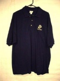 USMC US Marine Corps CAMP LEJEUNE Black Polo Shirt Size M . Nice US Marine Corps Camp Lejeune short