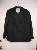 #05/1720 Regulation US Navy 100% Wool Female Pea Coat Peacoat Overcoat 18s . Nice regulation and