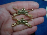 25 Pair of US Army Armor Corps Officers Uniform Collar Insignia Pins . Pair of US Army Armor Corps