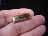 102 Vintage WWII Korean War era Gold US Army 2nd Lieutenant Rank Bar Pin Back . Vintage WWII to