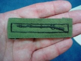Original US Army EIB Expert Infantryman Badge on OG Uniform Cloth Original cloth subdued US Army