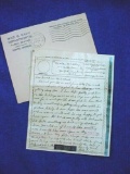 vm11 WWII Jan 1944 Victory V-Mail Letter from Anti Tank Co, 27th Inf New Zealand . Original WWII,