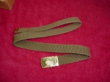 82 Classic BSA Cub Scouts Uniform OG Web Belt & Brass Buckle 35