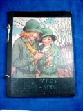 1931 Named Girl Scout Notebook w/ Member Cards Merit Patches & More . This interesting piece of