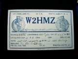 1935 Amateur HAM Radio QSL QSO Card W2HMZ Perth Amboy NJ . Original 1935 Amateur Radio (HAM) QSL