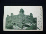 pc30 . Vintage 1905 Photo Postcard Grand Central Depot New York . The post card measures 3.5