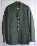 US Army Class A Dress AG-344 Wool Serge Blend Uniform Coat Size 37L United States Army Class A