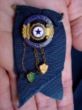 RARE Serial Numbered WWII American Legion Volunteer Hospital Worker Pin Original and beautiful