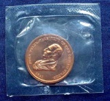 Copper President John Tyler Peace Friendship 1841 Medal in US MINT Package This is a solid copper