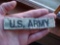 US Army Name Tape for ACU Army Combat Uniform US Army name tape for the ACU Army Combat Uniform.