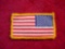 Full Color USA Flag Patch w/ Velcro Backing for US Military Uniform . US Military USA Flag patch for