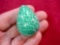 Beautiful Small Hand Made Polished Turquoise Marble Rock Stone Egg . Beautiful small turquoise