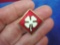 US Army Fourth 4th Army Clover Leaf Enamel Unit Pin High quality Fourth United States Army enamel