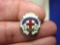 203 Vintage Presbyterian Cross & Crown Sunday School 1 Year Attendance Pin . Attractive 1950-60s era