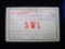 1935 Amateur HAM Short Wave Radio SWL Card East Orange NJ . Original 1935 Amateur Radio (HAM) SWL