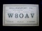 Unused 1930's era Amateur HAM Radio QSL Card W8OAV Williamsport PA . Unused original 1930s era