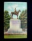 pc61 . Vintage Linen Postcard Stonewall Jackson Monument Richmond Virginia . The post card measures