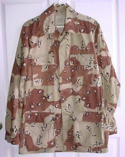 US Army Chocolate Chip DBDU Desert CAMO Combat Coat Small Pre-owned US Army Desert hot weather