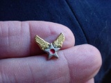 WWII SAAD San Antonio Air Depot US Army Air Corps Marked Insignia Pin WWII era US Army Corps ?Winged