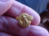 WWII US Army Gold Honorable Discharge Ruptured Duck Lapel Pin #D20 WWII era US Army Honorable