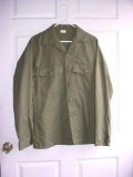 Regulation US Army OG-507 Olive Green Perma-Press Utility Shirt 15? x 35 Pre-owned US Army utility