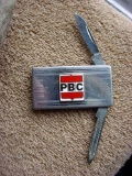 PBC Patterson Bell & Crane Insurance Money Clip w/ Knife and Nail File Attractive man's money clip