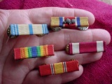 5 Single US Armed Forces Ribbon Bars with Double Clutch Backs . 5 US Armed Forces single ribbon