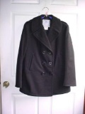 US Navy Wool Female Pea Coat Peacoat Overcoat 12R . Nice regulation and official issued US Navy Pea