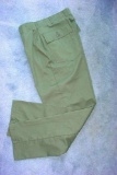 27 . US Army OG-507 Durable Press Olive Green Uniform Fatigue Utility Pants 32 Waist . Pre-owned