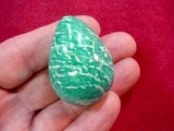 Beautiful Small Hand Made Polished Turquoise Marble Rock Stone Egg . Beautiful small turquoise