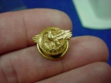 WWII US Army Gold Honorable Discharge Ruptured Duck Lapel Pin HDP9 WWII era US Army Honorable