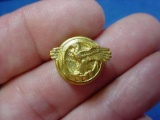 WWII US Army Gold Honorable Discharge Ruptured Duck Lapel Pin HDP11 WWII era US Army Honorable