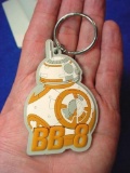 Star Wars The Force Awakens BB-8 Astromech Droid Rubber Key Ring Nifty Star Wars Astromech BB-8 key