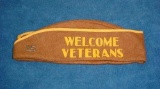 Between the Wars WWI Reunion WELCOME VETERANS Garrison Cap Interesting WWI Reunion WELCOME VETERANS