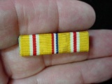 US WWII Pacific Campaign Medal Ribbon Bar w/ Pin Back Has pin back reverse. Condition is very good