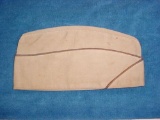 ghat41 . WWII US Army Air Corps Piped Khaki Military Uniform Garrison Cap . Original WWII era US