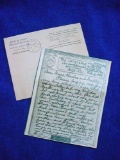 vm15 WWII June 1943 Victory V-Mail Letter from Soldier CBI Theater in Karachi India . Original WWII,