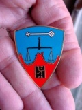 US Army 6850th Internal Security Detachment Nuremberg War Crimes Trial Enamel DI Pin Modern