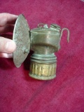 3 Antique Brass Justrite Streamlined Carbide Coal Gold Cave Mine Lantern Light . Vintage coal or